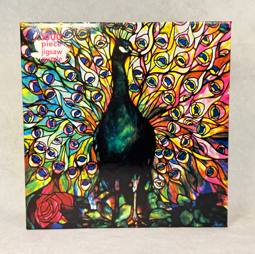 1000 Piece Tiffany Displaying Peacock Puzzle