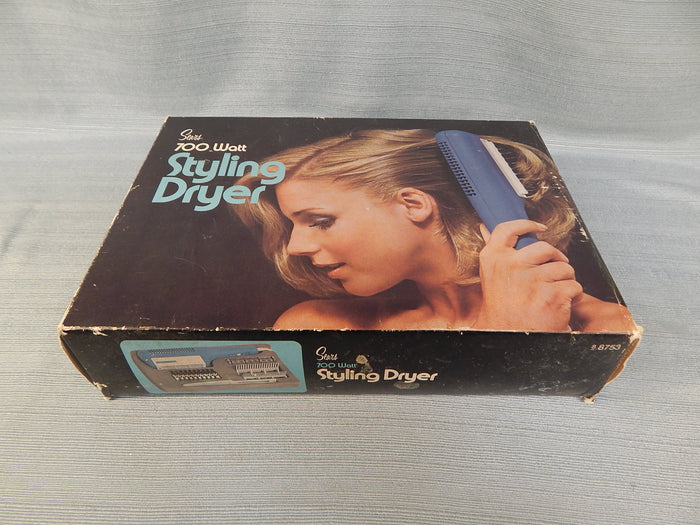 1970s Sears 700 Watt Styling Dryer - Works, Like New!