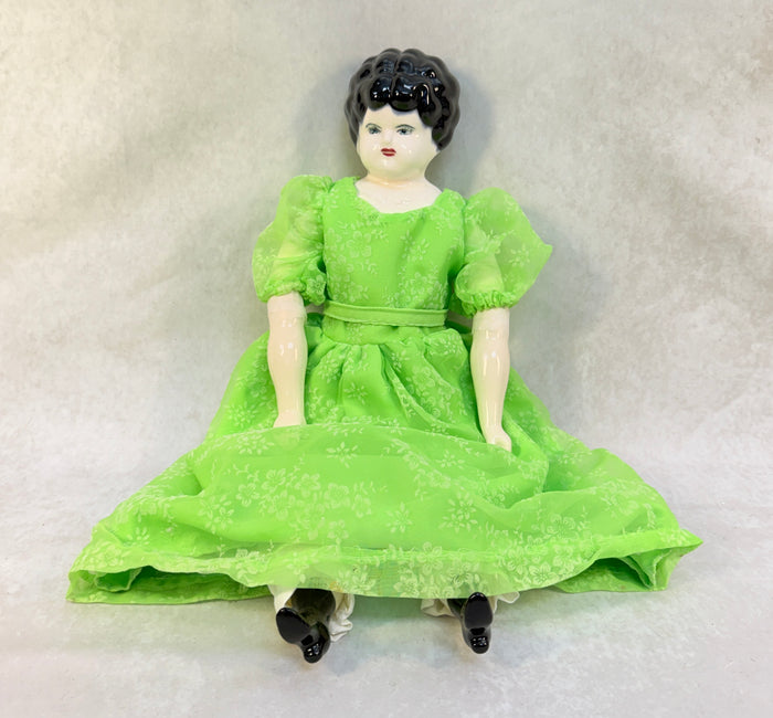 20" Porcelain Doll with New Body Clothes