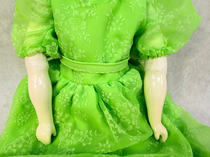 20" Porcelain Doll with New Body Clothes