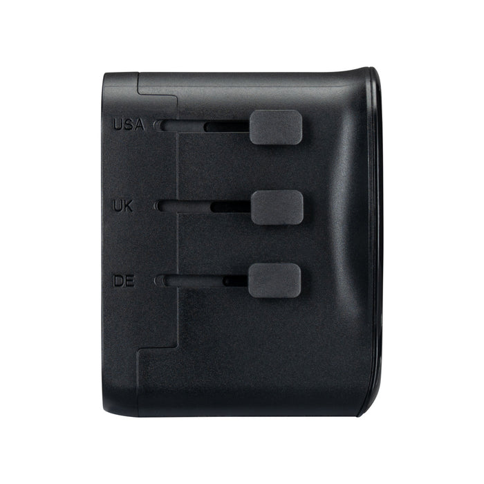 20W World Travel Adapter with USB Ports
