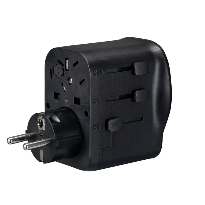 20W World Travel Adapter with USB Ports