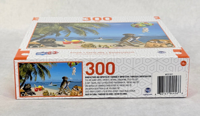 300 Piece LOL Dogs & Cats at the Beach Puzzle - Brand New!