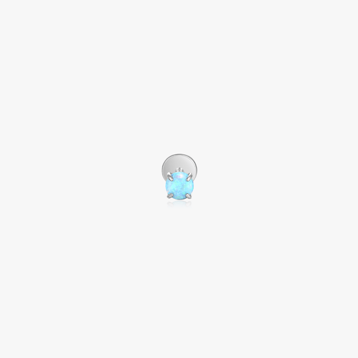 3mm Faux Opal Titanium Flat Back Stud (Single) - Flaire & Co.