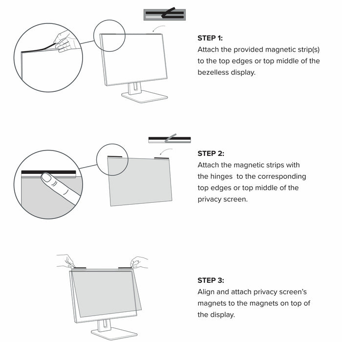 4Vu™ Privacy Screen for 24” Edge to Edge Infinity Monitors (16:9)