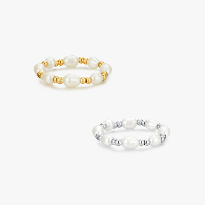 Adjustable Pearl Ring - Flaire & Co.