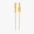 Alina Drop Disk Earrings