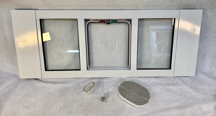 Aluminum Cat Door for Window, Medium 28"-32" - Brand New!