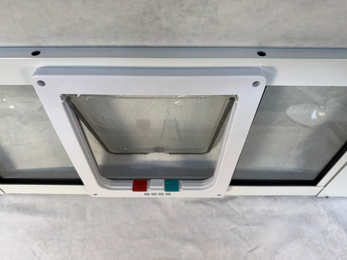 Aluminum Cat Door for Window, Medium 28"-32" - Brand New!