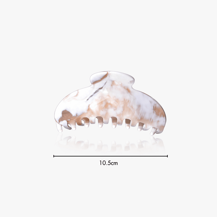 Amelia Claw Clip in Stone (2 Sizes) - Flaire & Co.