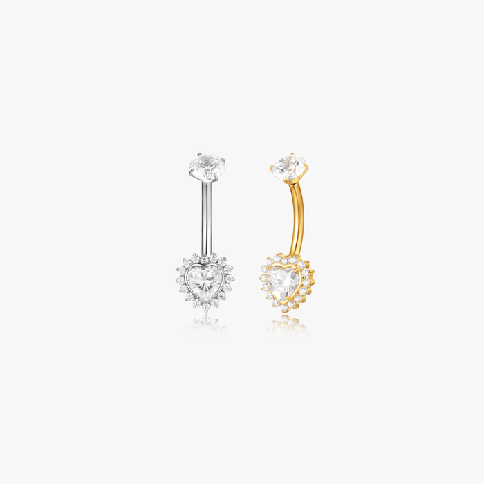 Amour Titanium Belly Button Ring (Single) - Flaire & Co.