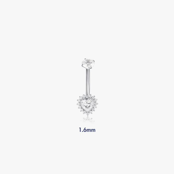 Amour Titanium Belly Button Ring (Single) - Flaire & Co.