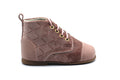 Andanines Pink Velvet Quilt Bootie