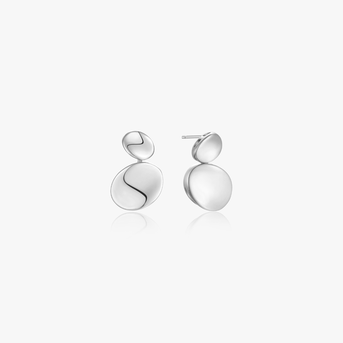 Angela Duo Disk Earrings - Flaire & Co.