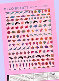 Angelfish nail art stickers flat lay