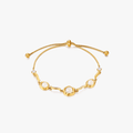 Anna Trio Gem Adjustable Bracelet - Flaire & Co.