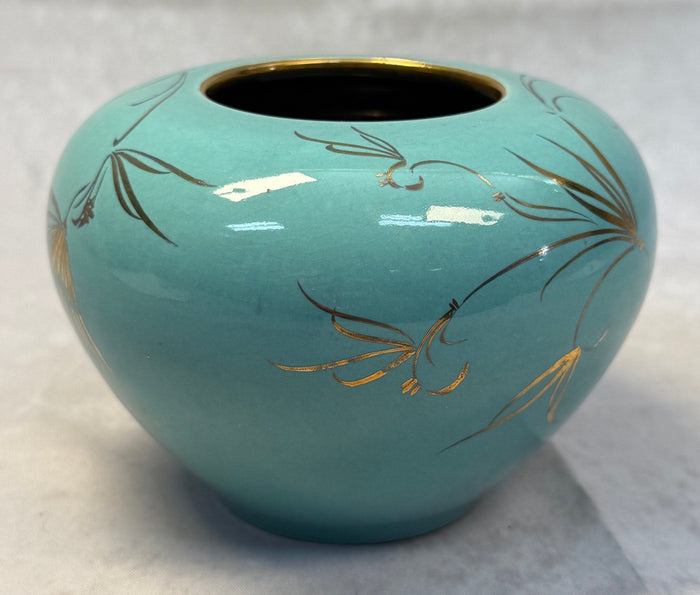 Asian Vase with Gold Decoration