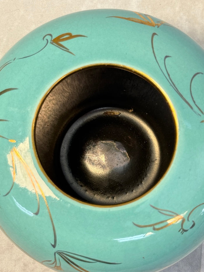 Asian Vase with Gold Decoration