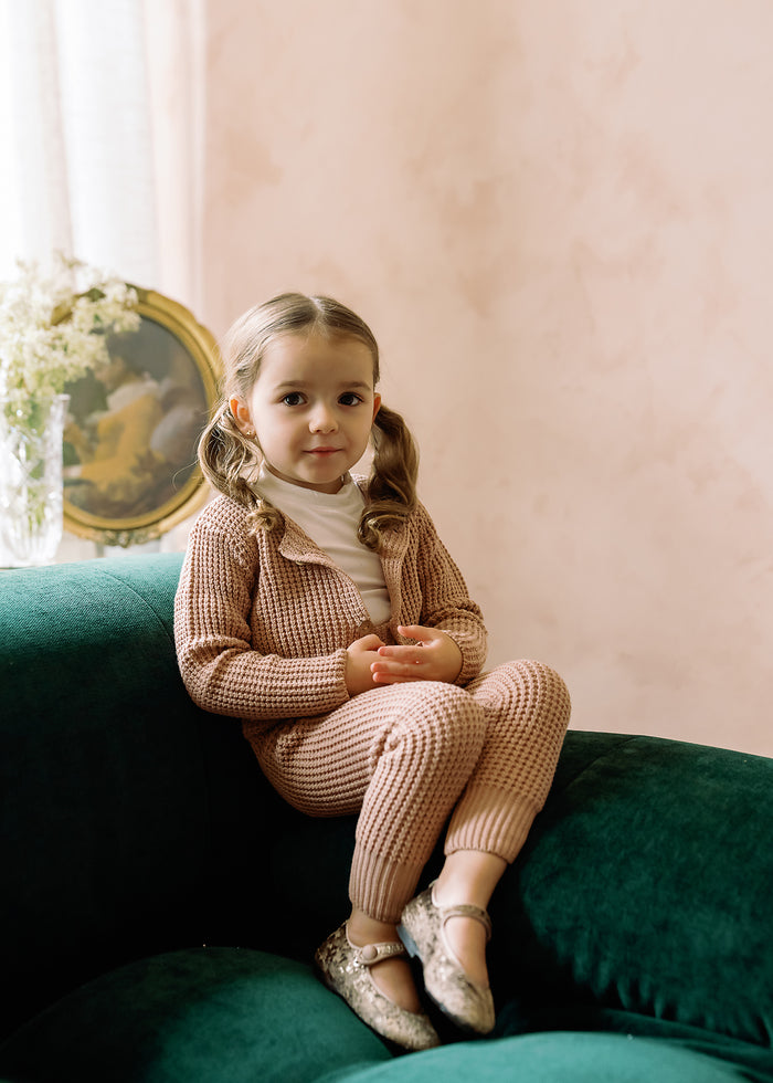 Bamboo Mockneck Onesie -Ecru