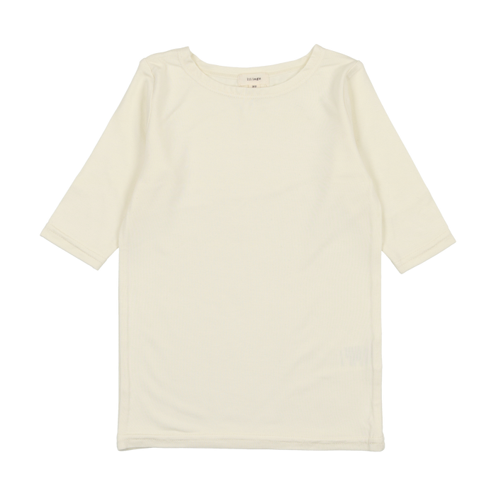 Bamboo Tee Three Quarter Sleeve - Cream