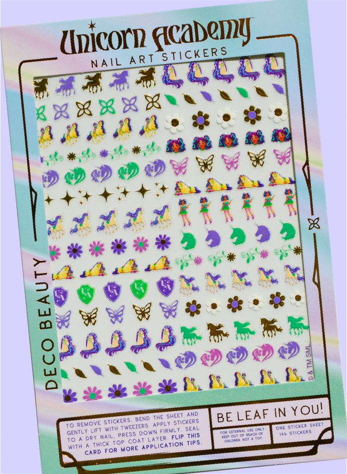 Be Leaf in You sheet flat lay on a purple background