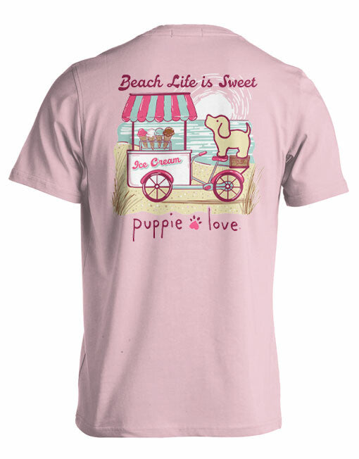 BEACH LIFE IS SWEET PUPPIE LOVE