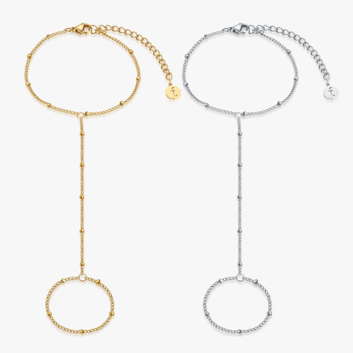 Beaded Hand Chain - Flaire & Co.