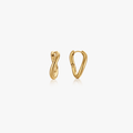 Bethany Organic Shape Hoops - Flaire & Co.
