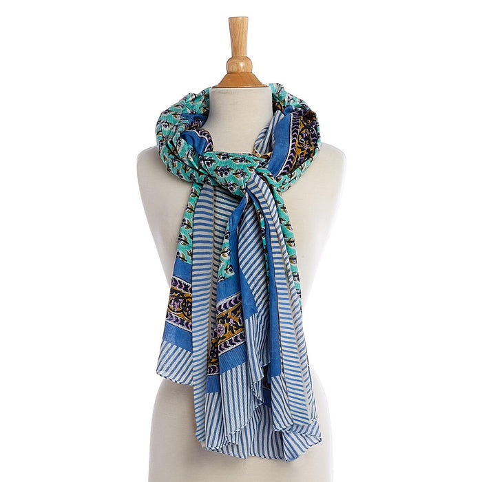 Block Printed Scarf/Sarong