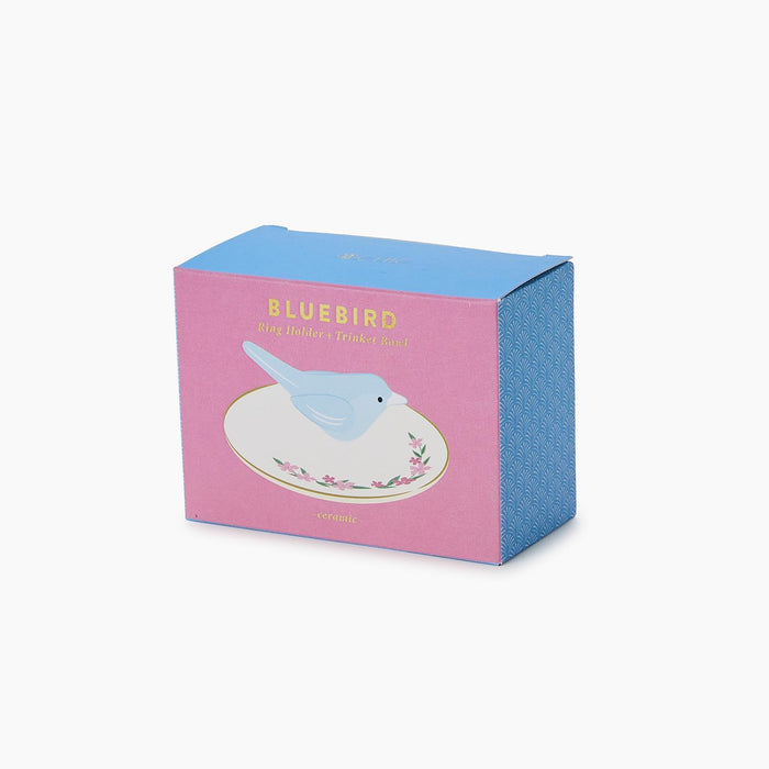 Blue Bird Ceramic Ring Holder