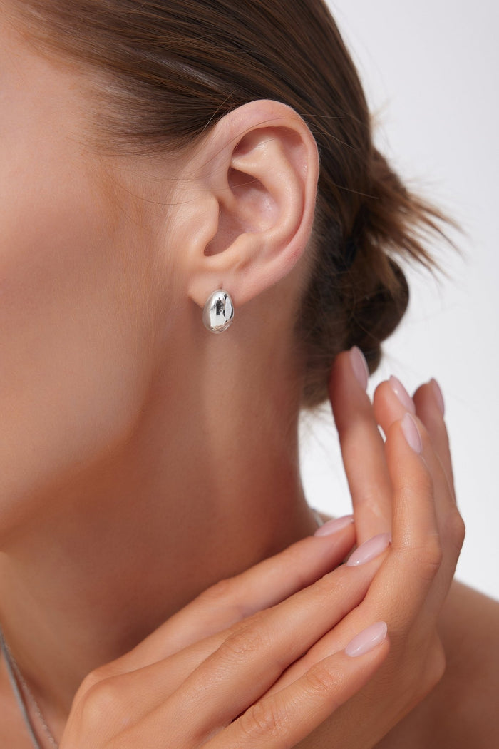 Bold Oval Stud (Greek Inspired Collection) - Flaire & Co.