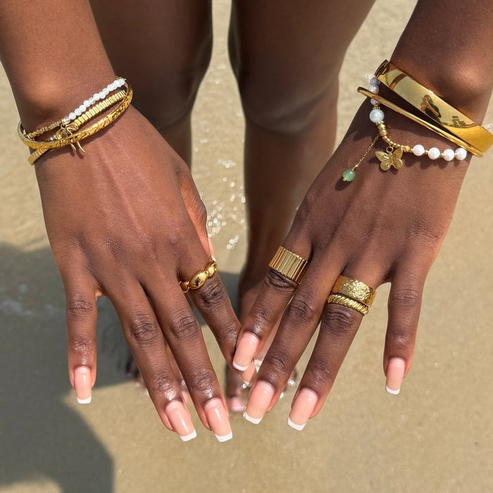 Bold Pebble Ring - Flaire & Co.