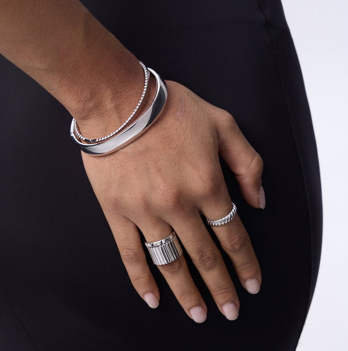 Bold Simple Stacker Cuff Bangle - Flaire & Co.