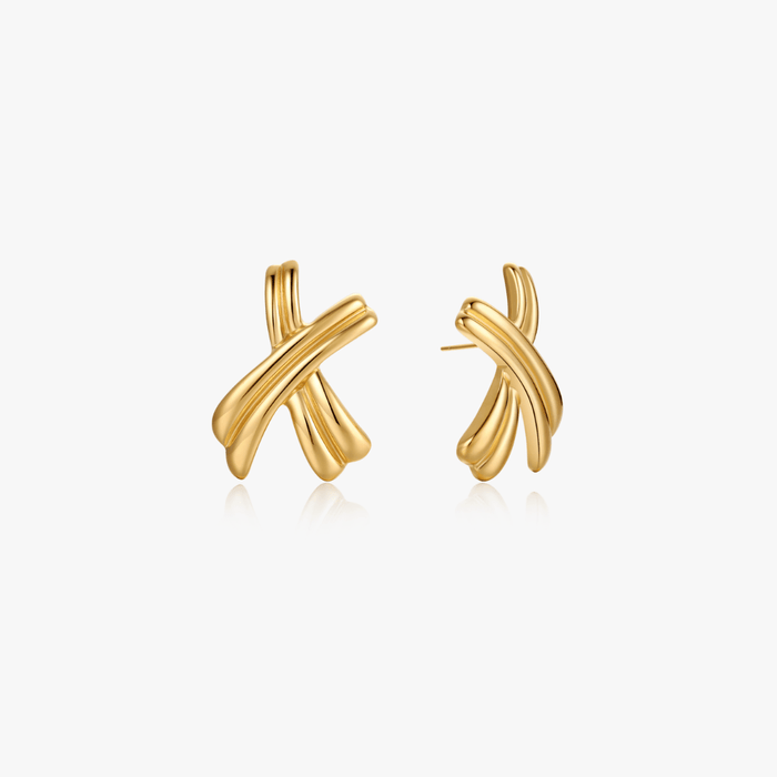 Bold X Earrings - Flaire & Co.