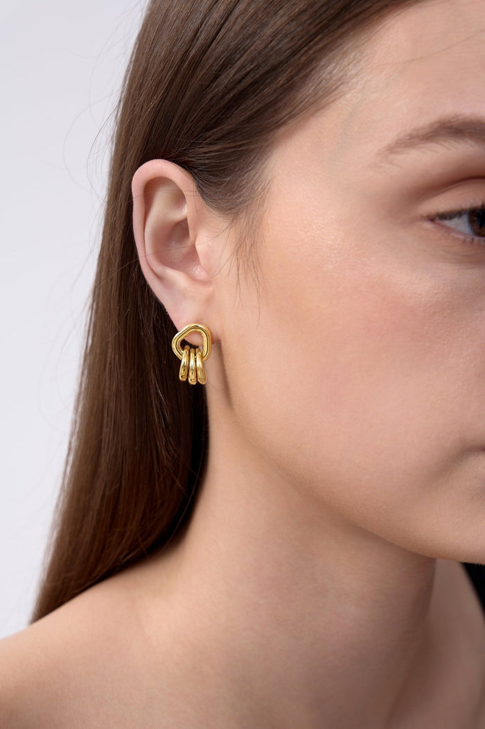Briar Stacked Loops Earrings - Flaire & Co.