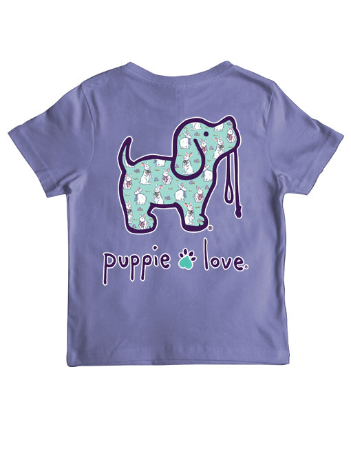 BUNNY PATTERN PUP, YOUTH SS PUPPIE LOVE