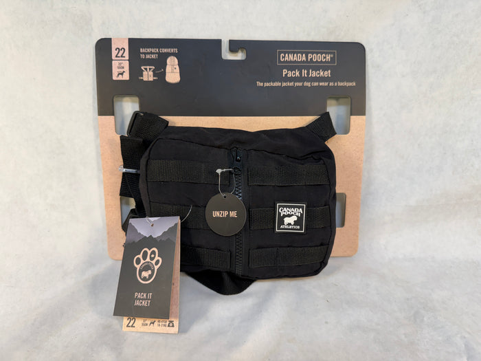 Canada Pooch Pack It Rain Jacket, 22" - Brand New!