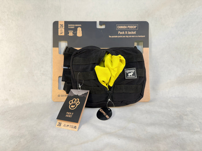 Canada Pooch Pack It Rain Jacket, 26" - Brand New!