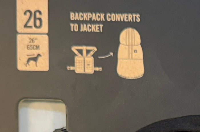 Canada Pooch Pack It Rain Jacket, 26" - Brand New!