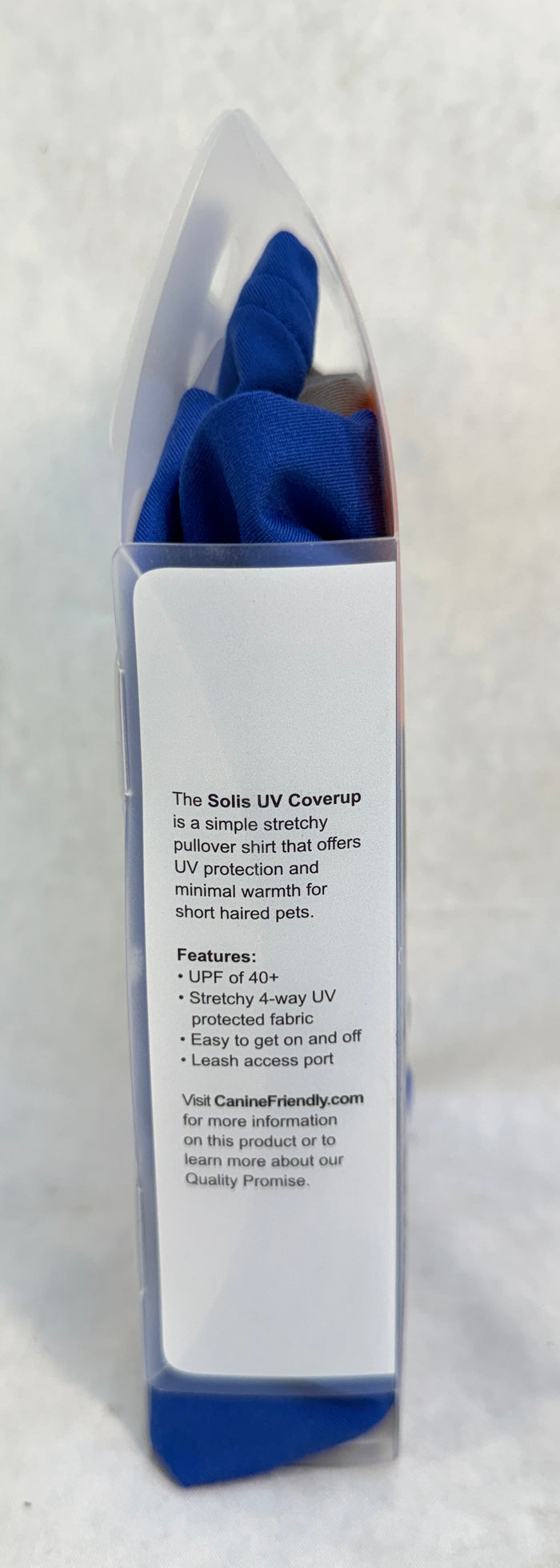 Canine Friendly Solis UV Coverup - Size XL, Blue - Brand New!