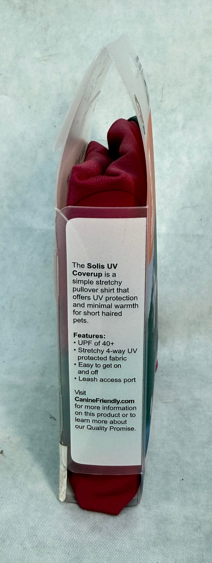 Canine Friendly Solis UV Coverup - Size XS, Pink - Brand New!