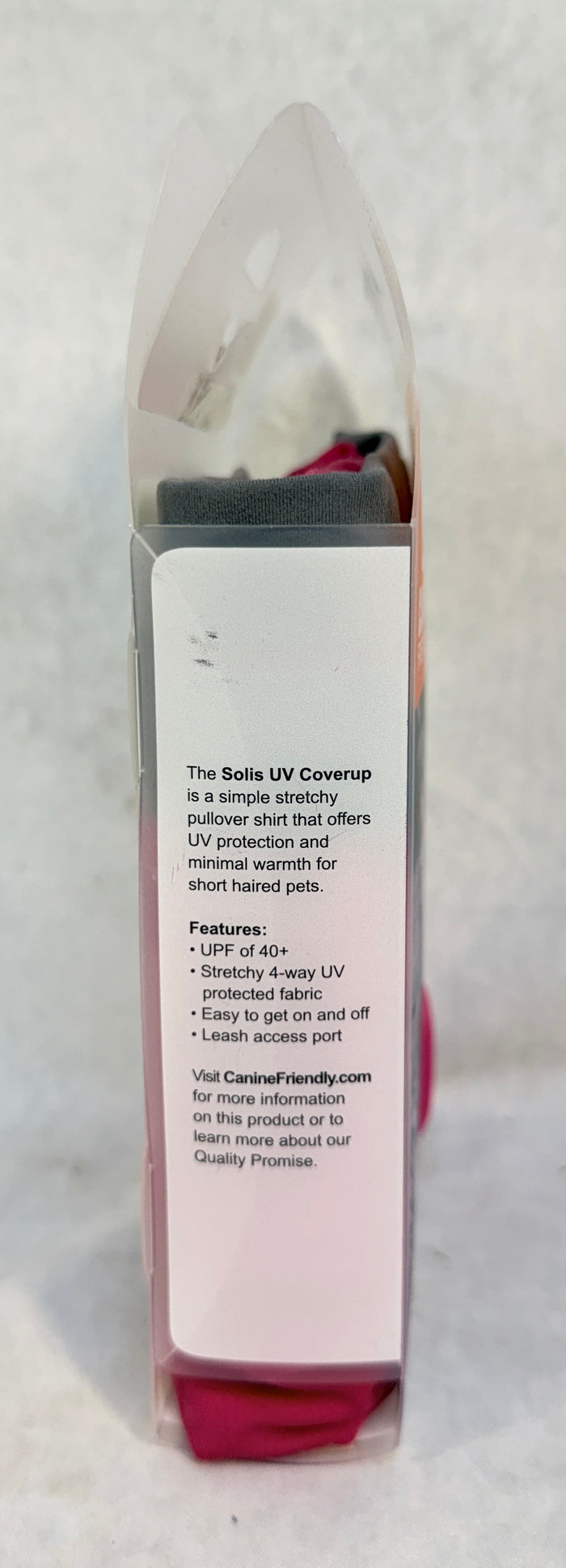 Canine Friendly Solis UV Coverup - Size XXL, Pink - Brand New!