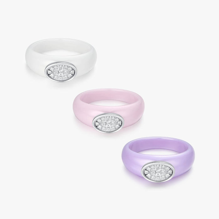 Ceramic Dome Ring - Flaire & Co.