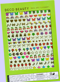 Charmed nail art sticker sheet flat lay