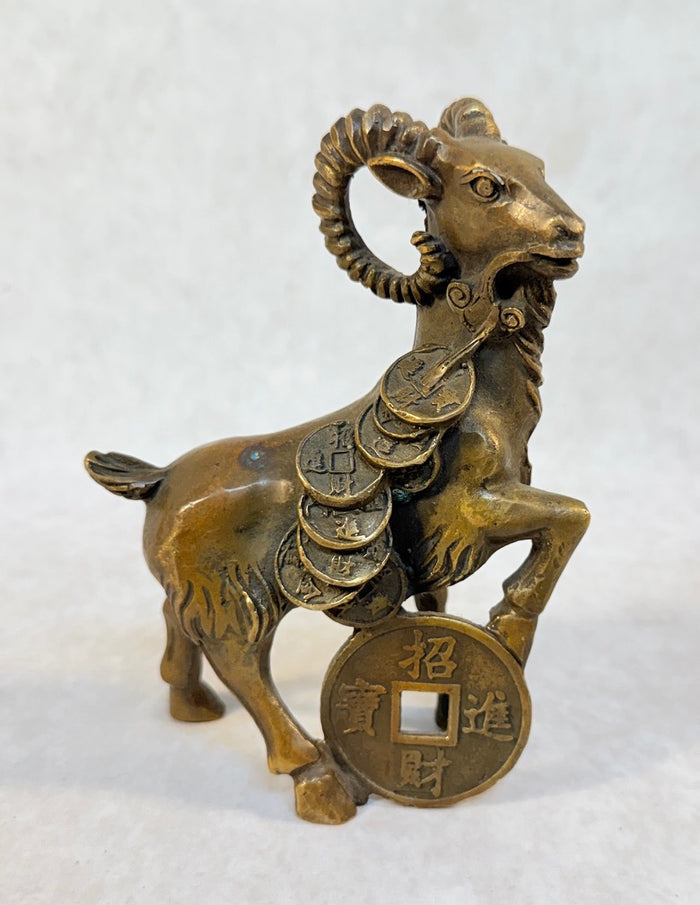 Chinese Feng Shui Brass Zodiac Sheep