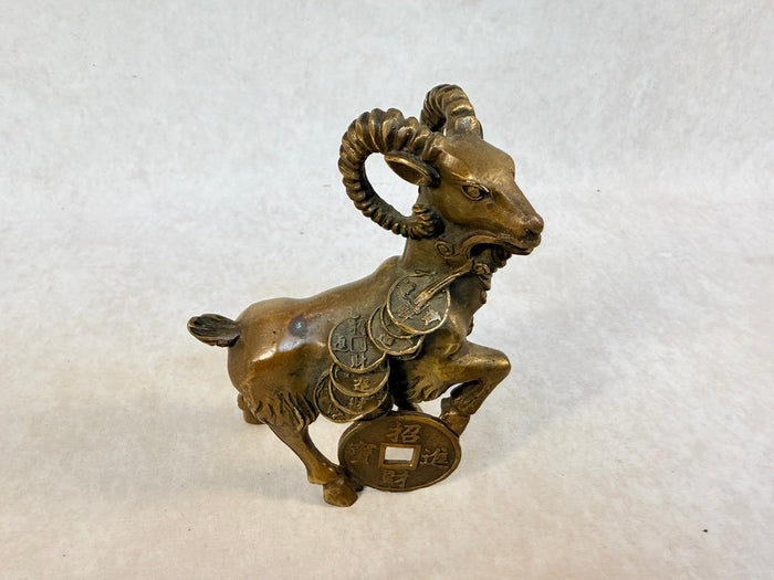 Chinese Feng Shui Brass Zodiac Sheep