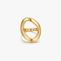 Chunky Oval Gold Ring - Flaire & Co.