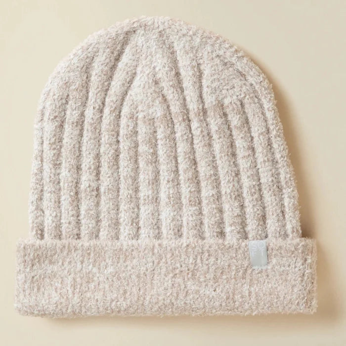 Chunky Rib Marshmallow Beanie - The Riviera Towel Company