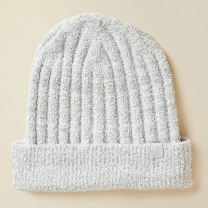 Chunky Rib Marshmallow Beanie - The Riviera Towel Company