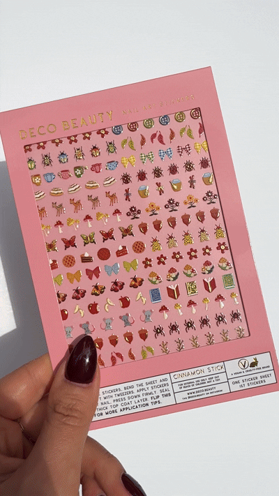 Gif closeup of sticker sheet Cinnamon Stick